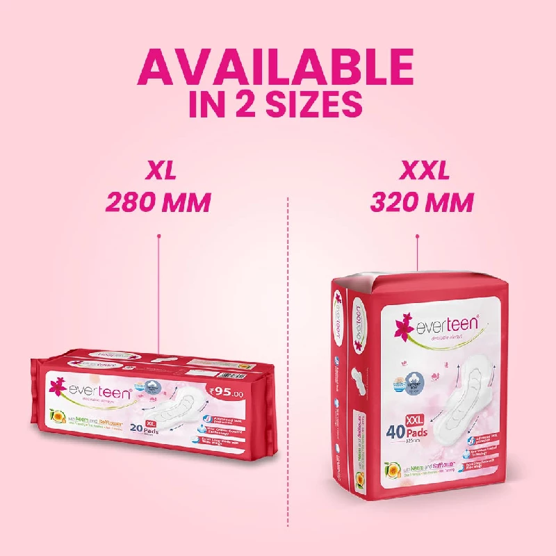 Everteen XL Soft Neem-Safflower Sanitary Pads, 20 Pads-7.webp